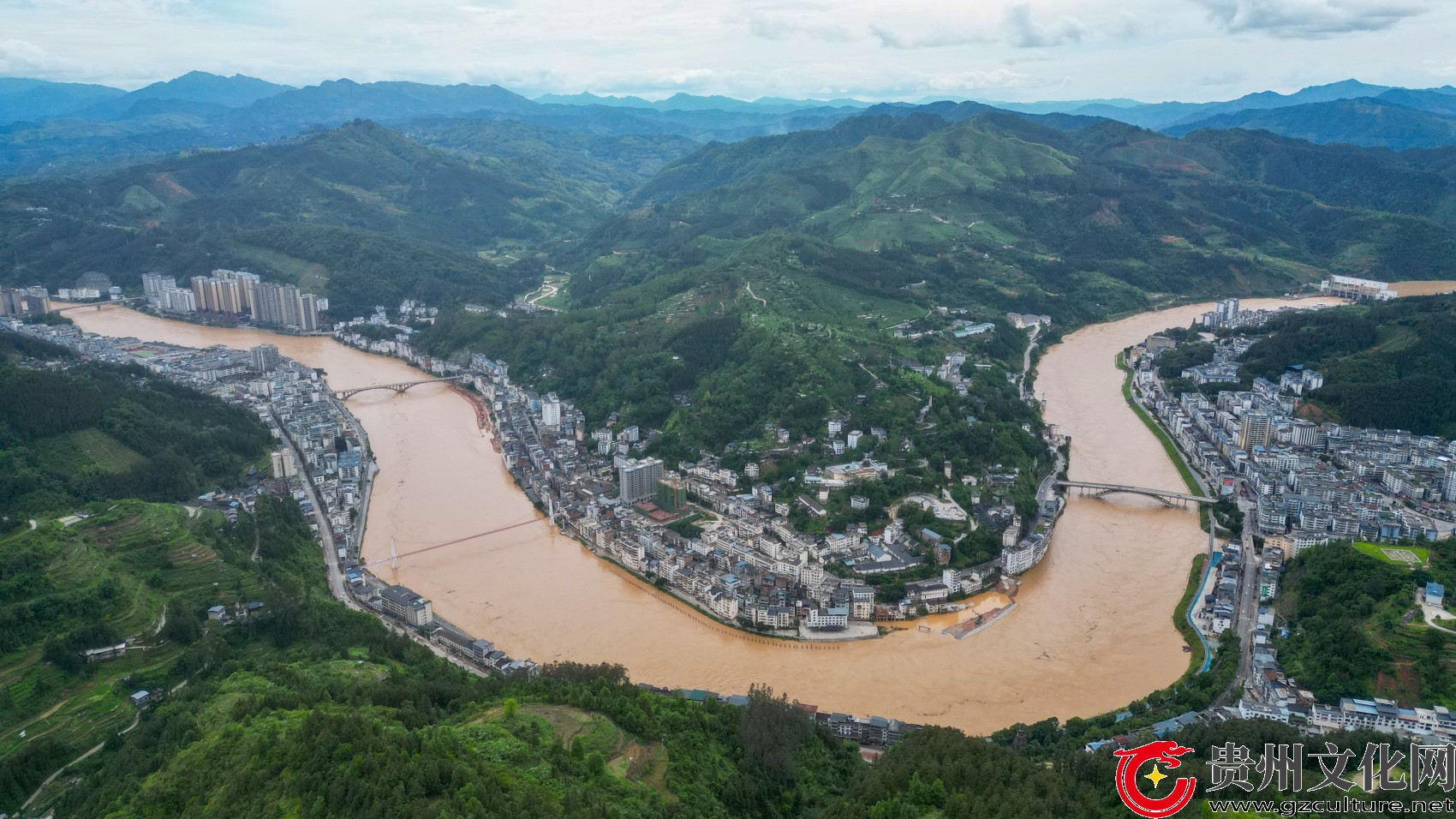贵州从江：洪峰平稳过境