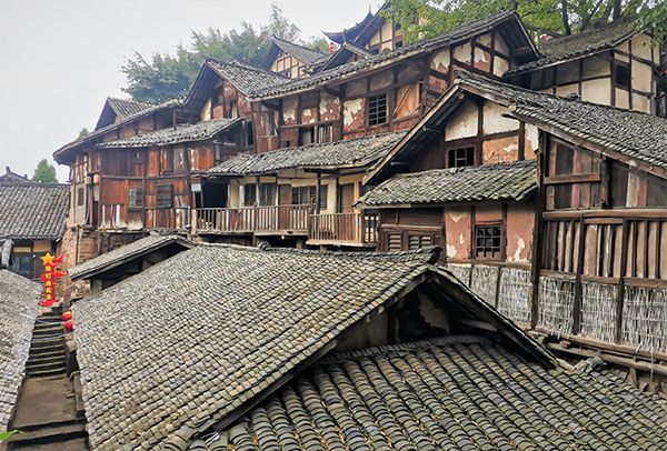 国际在线四川频道新春走基层首站泸州： 酒城酒飘香 文旅春风已复苏_fororder_太平古镇一景