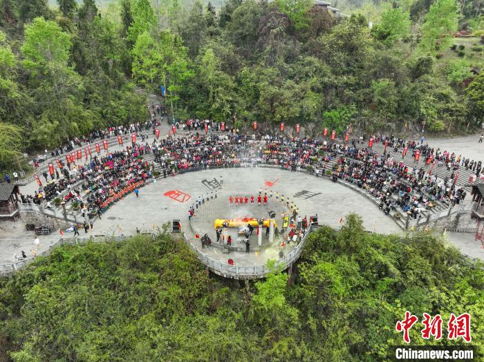 航拍祭祀大典现场。 瞿宏伦 摄 航拍祭祀大典现场。 瞿宏伦 摄