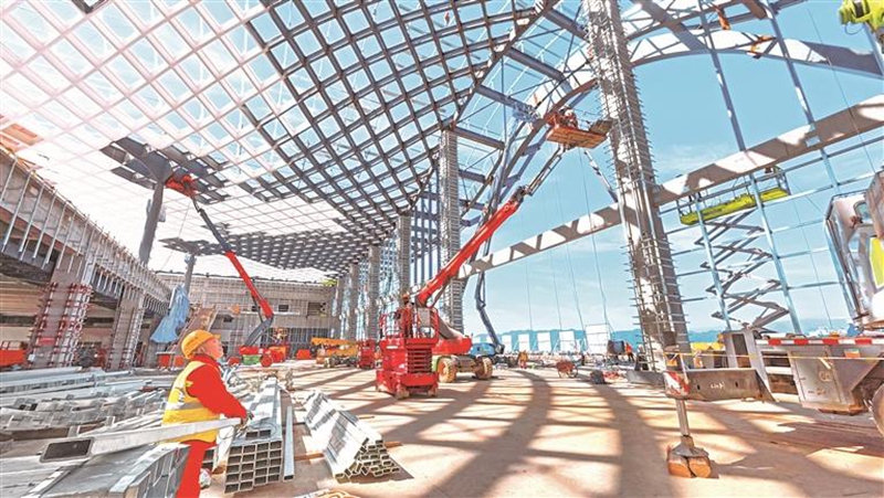 盘兴铁路建设如火如荼